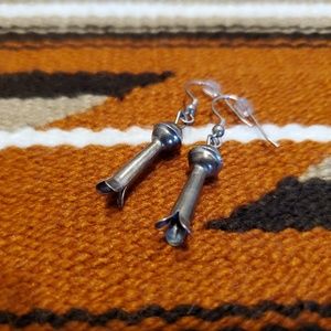 Sterling silver squash blossom earrings